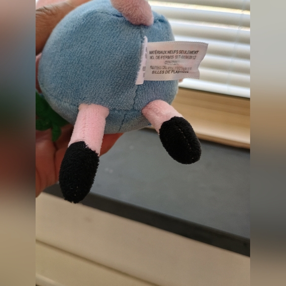 TY Peppa Pig GEORGE THE BROTHER PIG W/ DINOSAUR 7.5" Plush STUFFED ANIMAL Toy - Picture 6 of 14